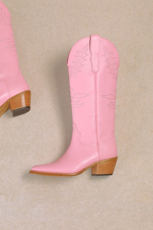 Adel - Festival Chunky Heeled Cowboy Cowgirl Boots-Boots-Krush Kandy, Women's Online Fashion Boutique Located in Phoenix, Arizona (Scottsdale Area)