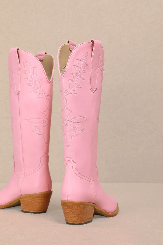 Adel - Festival Chunky Heeled Cowboy Cowgirl Boots-Boots-Krush Kandy, Women's Online Fashion Boutique Located in Phoenix, Arizona (Scottsdale Area)