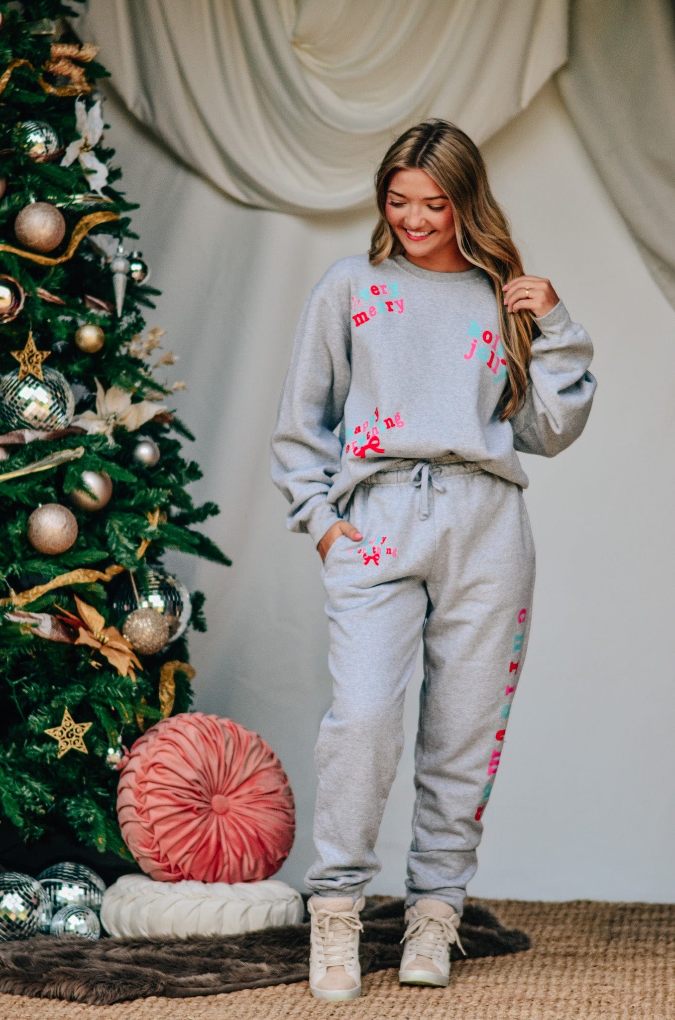 Holly Merry Everything Sweatshirt-Krush Kandy, Women's Online Fashion Boutique Located in Phoenix, Arizona (Scottsdale Area)