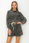 Mineral Wash Raw Out Seam Shorts-Shorts-Krush Kandy, Women's Online Fashion Boutique Located in Phoenix, Arizona (Scottsdale Area)