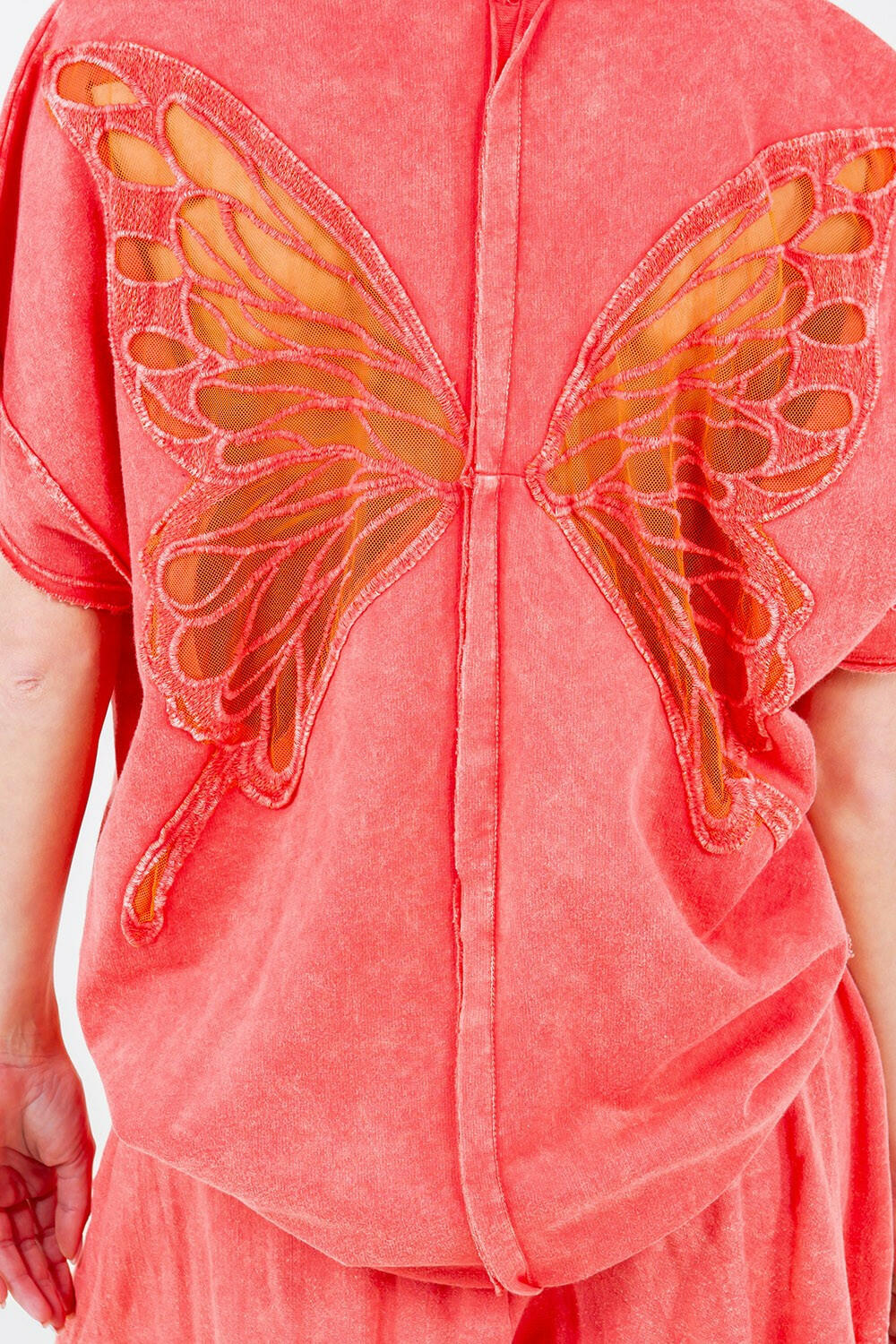 Mineral Wash Butterfly Appliques Sleeveless Top-Tops-Krush Kandy, Women's Online Fashion Boutique Located in Phoenix, Arizona (Scottsdale Area)