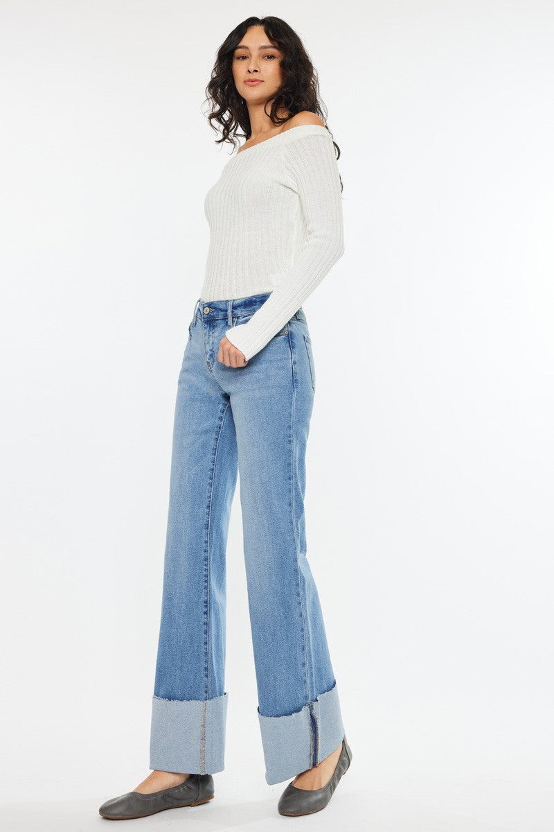 KANCAN MID RISE WIDE FLARE-Jeans-Krush Kandy, Women's Online Fashion Boutique Located in Phoenix, Arizona (Scottsdale Area)