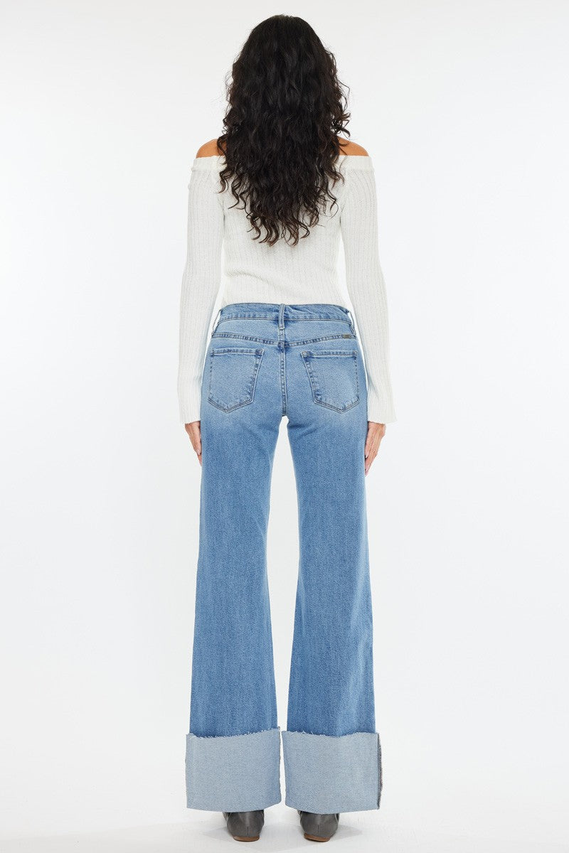 KANCAN MID RISE WIDE FLARE-Jeans-Krush Kandy, Women's Online Fashion Boutique Located in Phoenix, Arizona (Scottsdale Area)