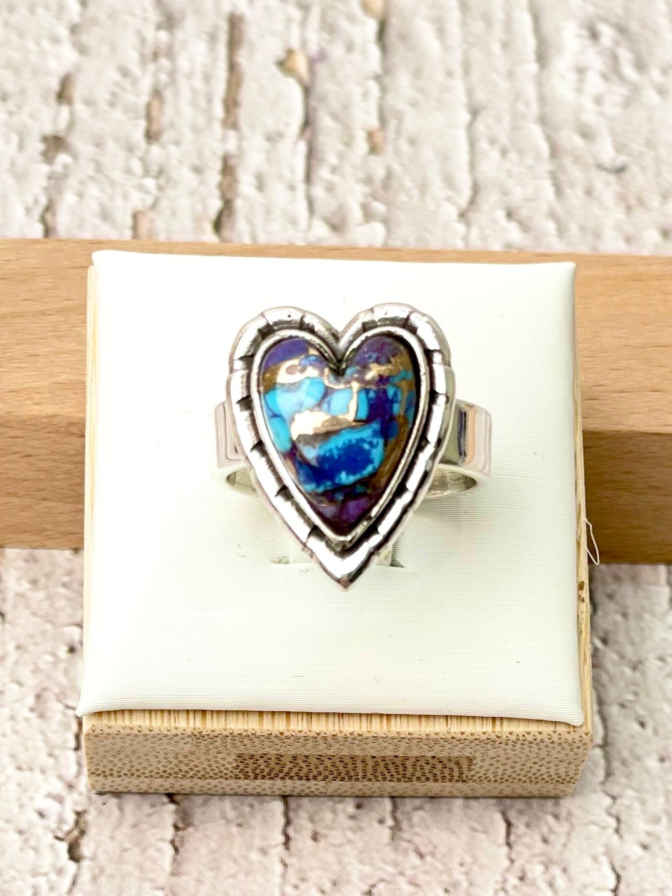 Love Is In The Air Heart Slab Ring-Rings-Krush Kandy, Women's Online Fashion Boutique Located in Phoenix, Arizona (Scottsdale Area)