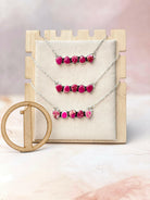 Desert Jasper Dainty Bar Necklace-Necklaces-Krush Kandy, Women's Online Fashion Boutique Located in Phoenix, Arizona (Scottsdale Area)