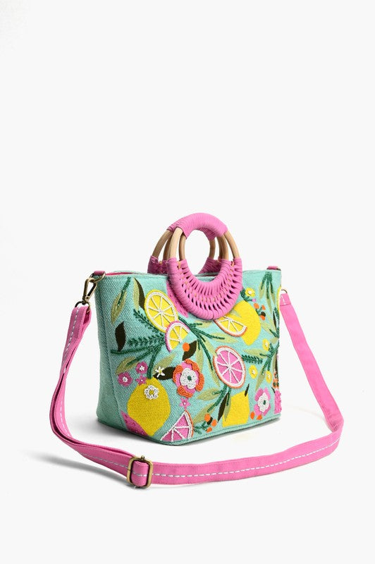 Citrus Blueberry Infusion Mini Tote-Purses & Bags-Krush Kandy, Women's Online Fashion Boutique Located in Phoenix, Arizona (Scottsdale Area)