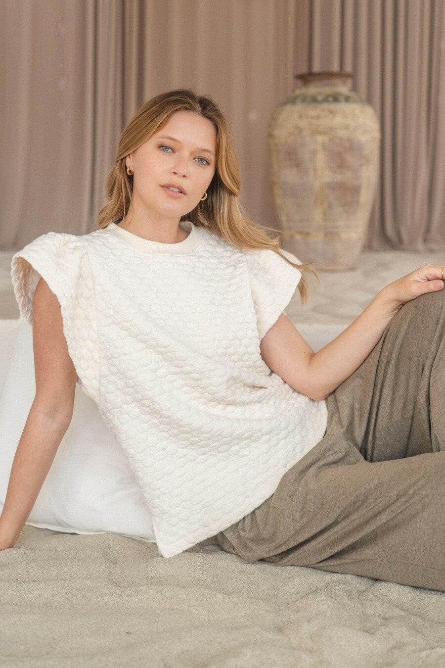 ODDI Soft Jersey Fabric Pleated Pants-Pants-Krush Kandy, Women's Online Fashion Boutique Located in Phoenix, Arizona (Scottsdale Area)