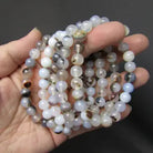 8mm Dendritic Agate Beaded Stretch Bracelet-Chain Bracelets-Krush Kandy, Women's Online Fashion Boutique Located in Phoenix, Arizona (Scottsdale Area)