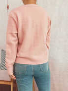 Flower Button Up Long Sleeve Cardigan-Cardigans-Krush Kandy, Women's Online Fashion Boutique Located in Phoenix, Arizona (Scottsdale Area)