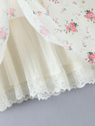 Off-Shoulder Floral Lace Trim Mini Dress-Dresses-Krush Kandy, Women's Online Fashion Boutique Located in Phoenix, Arizona (Scottsdale Area)