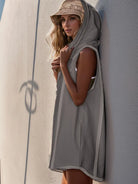 Half Zipped Hooded Sleeveless Romper-Krush Kandy, Women's Online Fashion Boutique Located in Phoenix, Arizona (Scottsdale Area)