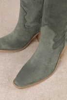 Classy - Chunky Heel Pull-on Suede Knee-high Boots-Boots-Krush Kandy, Women's Online Fashion Boutique Located in Phoenix, Arizona (Scottsdale Area)