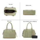 Bridget Casual Duffle Bag, Soft Distressed Vegan-Purses & Bags-Krush Kandy, Women's Online Fashion Boutique Located in Phoenix, Arizona (Scottsdale Area)