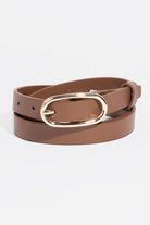 Long Oval Buckle Genuine Leather Belt-Belts-Krush Kandy, Women's Online Fashion Boutique Located in Phoenix, Arizona (Scottsdale Area)