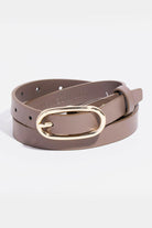 Long Oval Buckle Genuine Leather Belt-Belts-Krush Kandy, Women's Online Fashion Boutique Located in Phoenix, Arizona (Scottsdale Area)