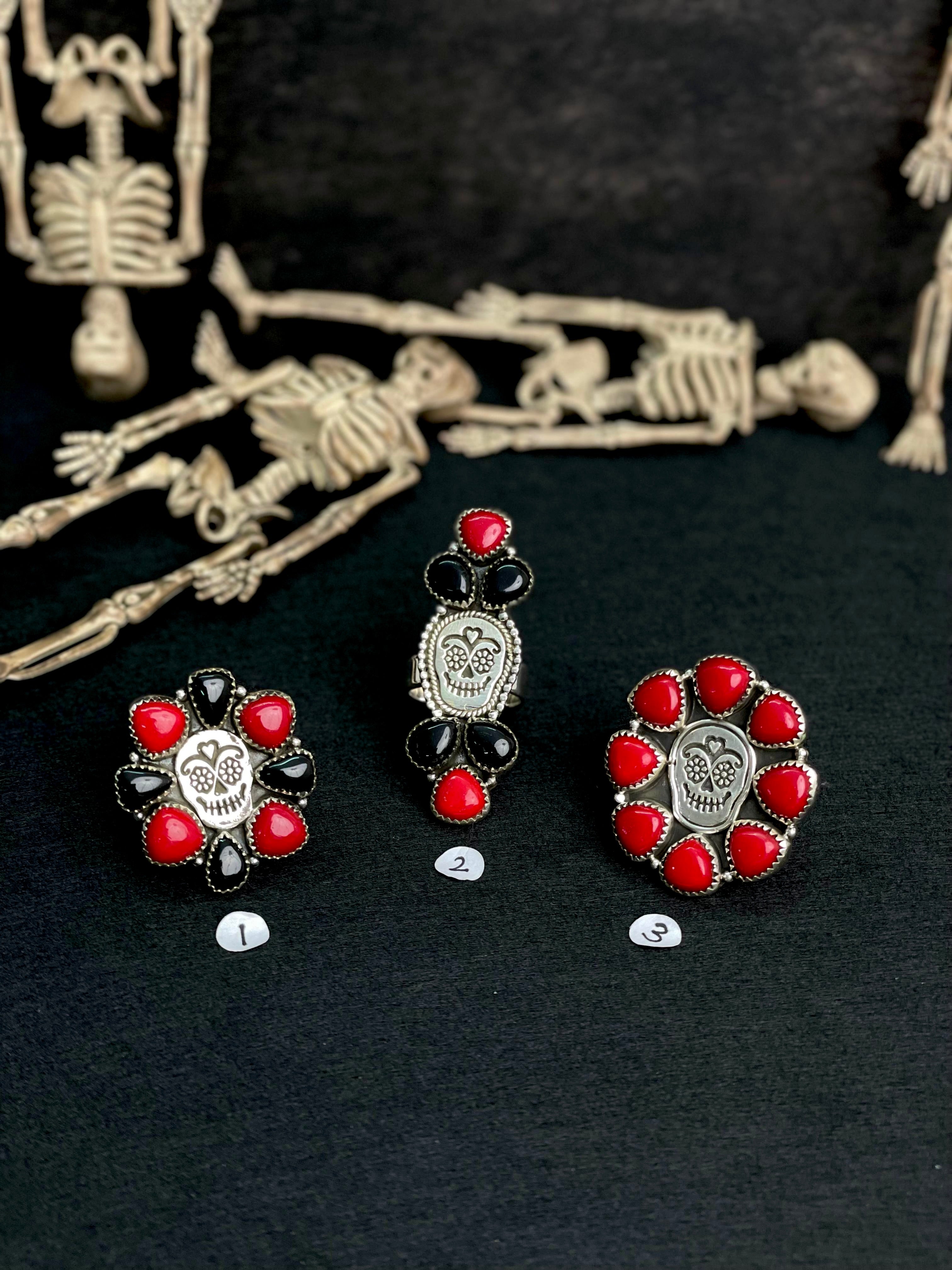 Halloween Sugar Skull Rings sno 20-Rings-Krush Kandy, Women's Online Fashion Boutique Located in Phoenix, Arizona (Scottsdale Area)