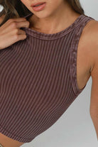 Vintage Wide Ribbed Tank Top-Tanks-Krush Kandy, Women's Online Fashion Boutique Located in Phoenix, Arizona (Scottsdale Area)