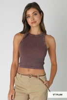 Vintage Wide Ribbed Tank Top-Tanks-Krush Kandy, Women's Online Fashion Boutique Located in Phoenix, Arizona (Scottsdale Area)