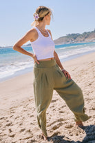 Cotton Gauze Wide Leg Pants-Bottoms-Krush Kandy, Women's Online Fashion Boutique Located in Phoenix, Arizona (Scottsdale Area)