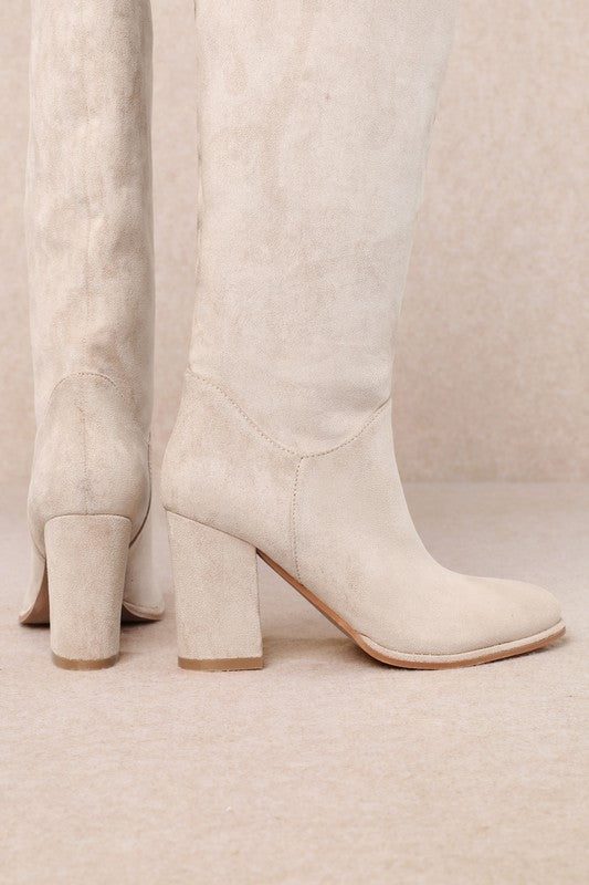 Fynn - Classic Stacked Heel Knee-high Boots-Boots-Krush Kandy, Women's Online Fashion Boutique Located in Phoenix, Arizona (Scottsdale Area)