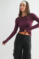 Four Way Stretch Versatile Pullover Top-Long Sleeve Tops-Krush Kandy, Women's Online Fashion Boutique Located in Phoenix, Arizona (Scottsdale Area)