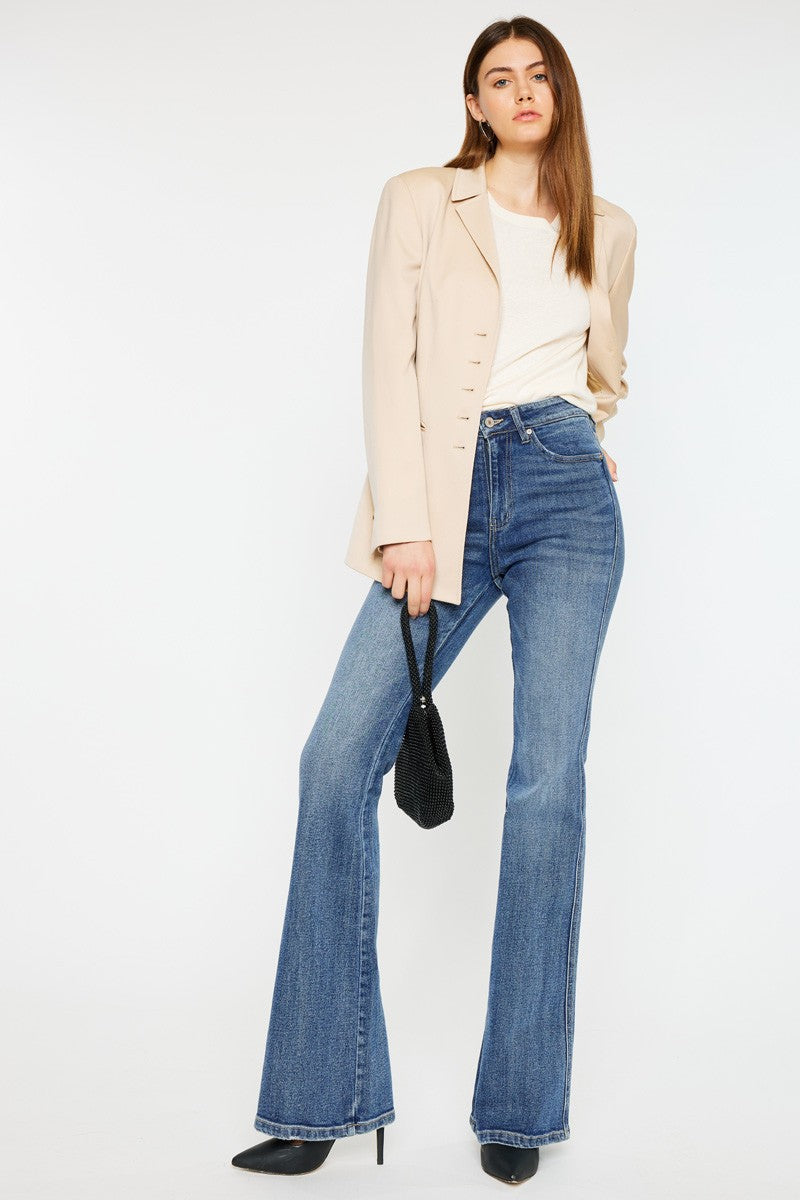 Open Pack High Rise Flare Jeans-Jeans-Krush Kandy, Women's Online Fashion Boutique Located in Phoenix, Arizona (Scottsdale Area)