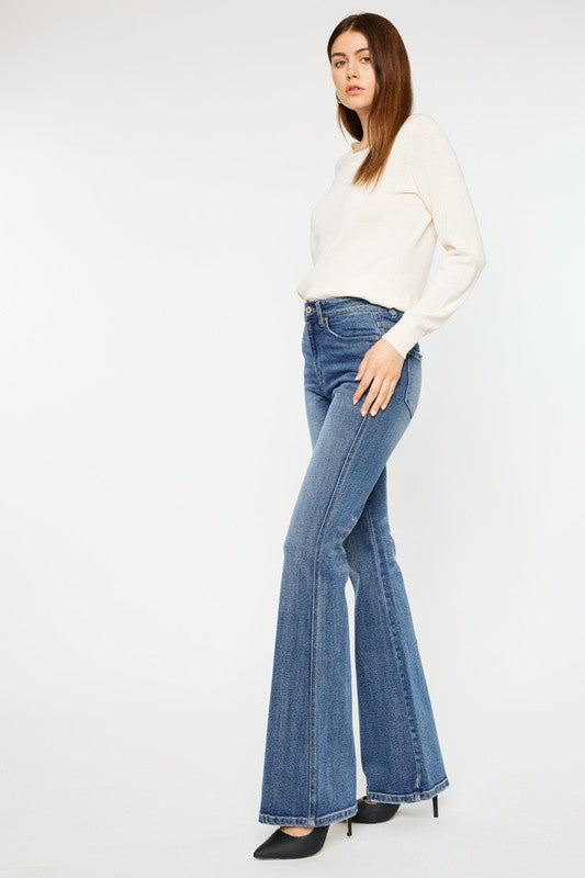 Open Pack High Rise Flare Jeans-Jeans-Krush Kandy, Women's Online Fashion Boutique Located in Phoenix, Arizona (Scottsdale Area)