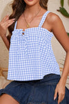 Tied Front Textured Square Neck Cami-Krush Kandy, Women's Online Fashion Boutique Located in Phoenix, Arizona (Scottsdale Area)