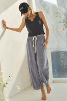 Balloon Shaped Cotton Pants-Bottoms-Krush Kandy, Women's Online Fashion Boutique Located in Phoenix, Arizona (Scottsdale Area)