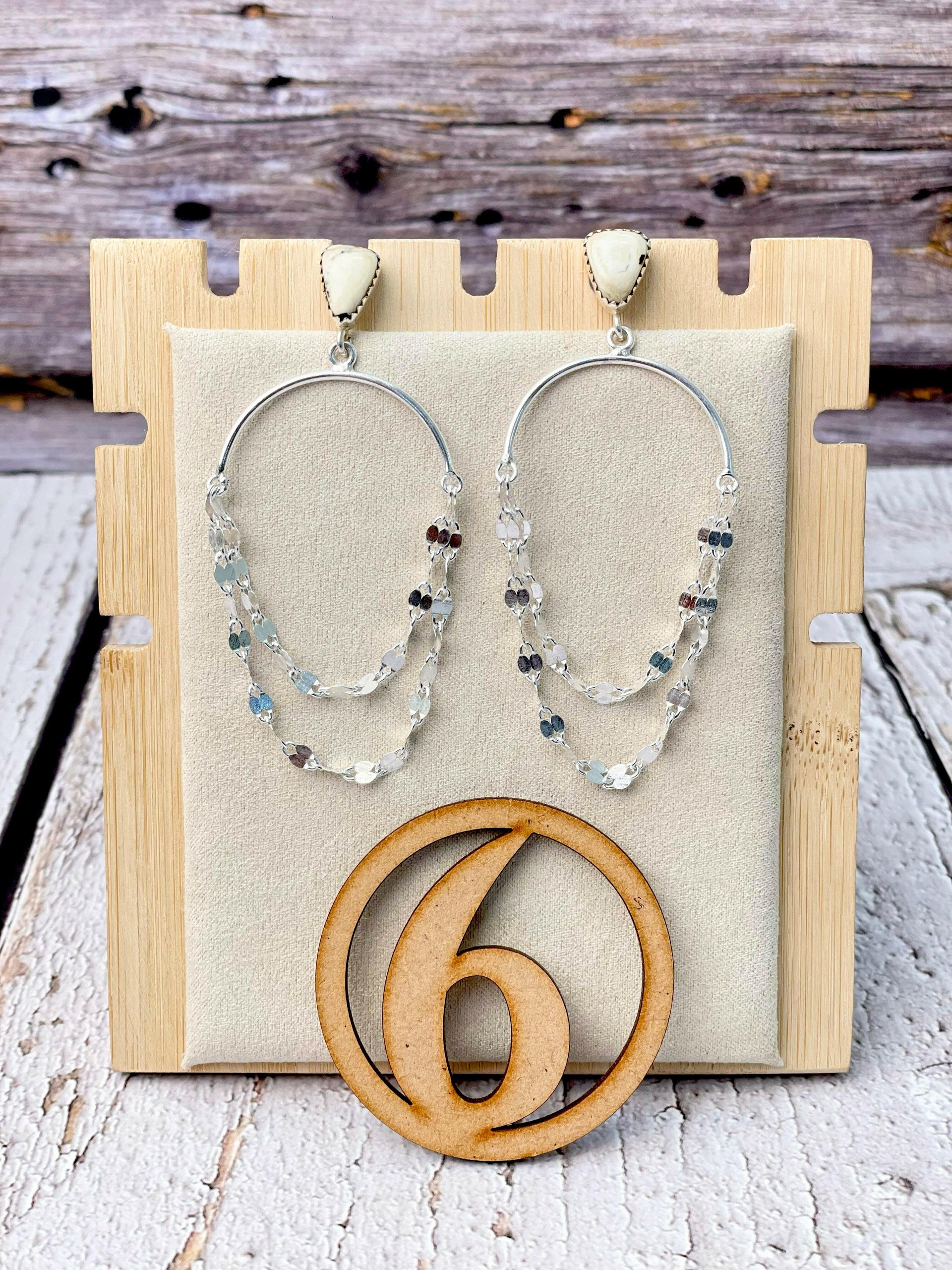 Put On A Show Slab Sterling Chain Earrings-Earrings-Krush Kandy, Women's Online Fashion Boutique Located in Phoenix, Arizona (Scottsdale Area)