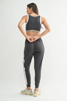 Polyester-Spandex Active Jogger and Sports Bra Set-2 Piece Outfit Sets-Krush Kandy, Women's Online Fashion Boutique Located in Phoenix, Arizona (Scottsdale Area)