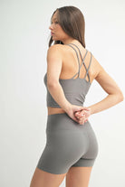 Venice Cloud Light Criss-Cross Sports Bra-Bralettes-Krush Kandy, Women's Online Fashion Boutique Located in Phoenix, Arizona (Scottsdale Area)