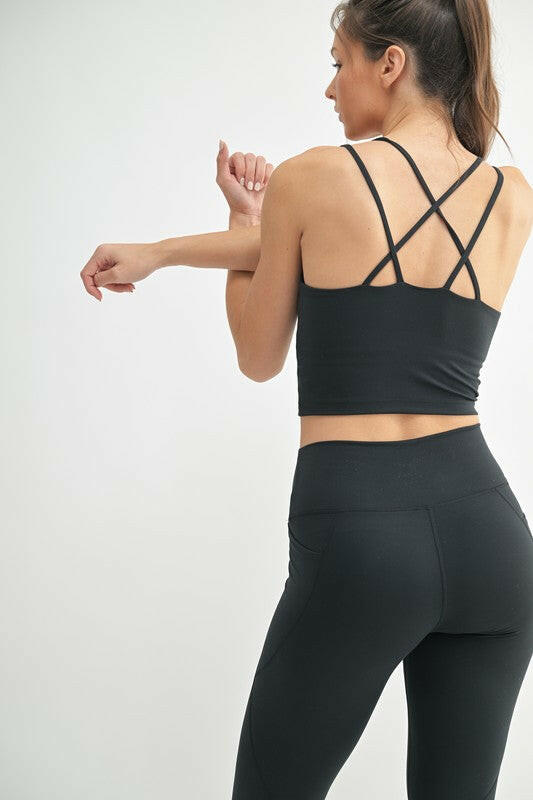 Venice Cloud Light Criss-Cross Sports Bra-Bralettes-Krush Kandy, Women's Online Fashion Boutique Located in Phoenix, Arizona (Scottsdale Area)