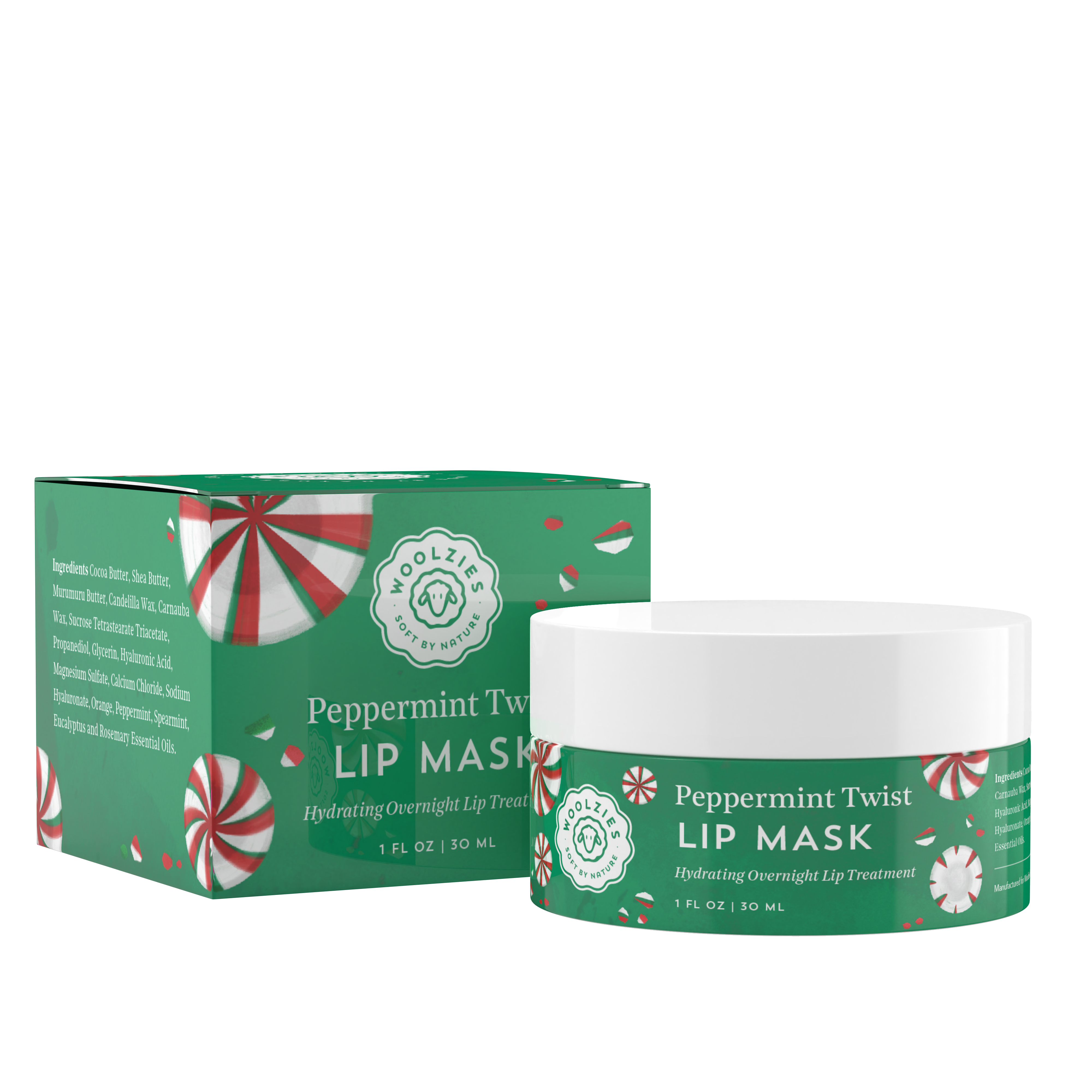 Peppermint Twist Lip Mask 1oz.-Accessories-Krush Kandy, Women's Online Fashion Boutique Located in Phoenix, Arizona (Scottsdale Area)