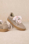Giselle Suede And Woven Panels Sneakers-Shoes-Krush Kandy, Women's Online Fashion Boutique Located in Phoenix, Arizona (Scottsdale Area)