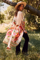 Boho Luxe Styling with the Giant Floral Kimono Duster-Kimonos-Krush Kandy, Women's Online Fashion Boutique Located in Phoenix, Arizona (Scottsdale Area)