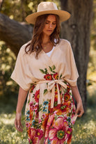 Boho Luxe Styling with the Giant Floral Kimono Duster-Kimonos-Krush Kandy, Women's Online Fashion Boutique Located in Phoenix, Arizona (Scottsdale Area)