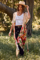 Boho Luxe Styling with the Giant Floral Kimono Duster-Kimonos-Krush Kandy, Women's Online Fashion Boutique Located in Phoenix, Arizona (Scottsdale Area)