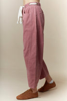 Eyelet Thru Belt Detail Corduroy Barrel Jeans-Jeans-Krush Kandy, Women's Online Fashion Boutique Located in Phoenix, Arizona (Scottsdale Area)