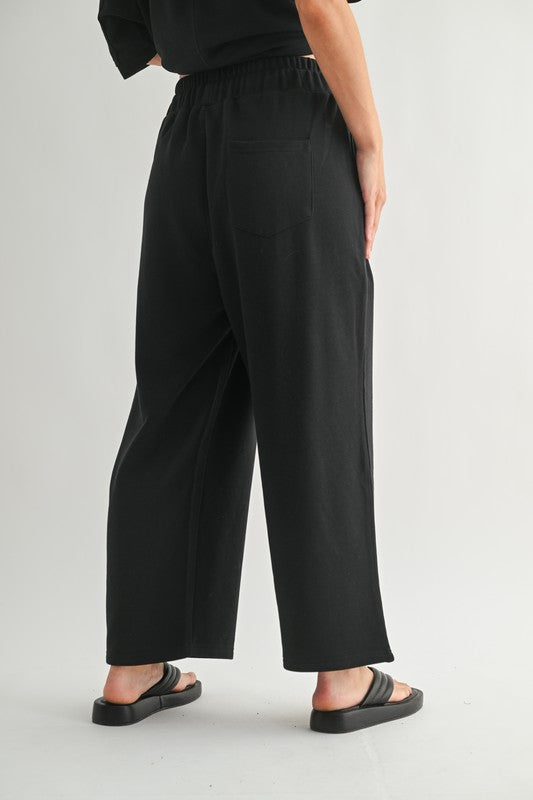 Dune Drift Cotton Blend Wide Leg Pants-Pants-Krush Kandy, Women's Online Fashion Boutique Located in Phoenix, Arizona (Scottsdale Area)