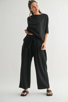 Dune Drift Cotton Blend Wide Leg Pants-Pants-Krush Kandy, Women's Online Fashion Boutique Located in Phoenix, Arizona (Scottsdale Area)