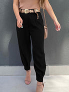 High Waist Cropped Pants-Krush Kandy, Women's Online Fashion Boutique Located in Phoenix, Arizona (Scottsdale Area)