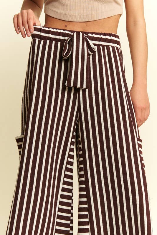 STRIPE WIDE LEG PANTS-PANTS-Krush Kandy, Women's Online Fashion Boutique Located in Phoenix, Arizona (Scottsdale Area)