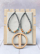 Desert Pearl & Stone Teardrop Earrings-Earrings-Krush Kandy, Women's Online Fashion Boutique Located in Phoenix, Arizona (Scottsdale Area)