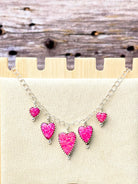 Heart Slab Cluster Necklace-Necklaces-Krush Kandy, Women's Online Fashion Boutique Located in Phoenix, Arizona (Scottsdale Area)