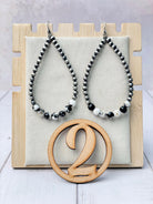 Desert Pearl & Stone Teardrop Earrings-Earrings-Krush Kandy, Women's Online Fashion Boutique Located in Phoenix, Arizona (Scottsdale Area)