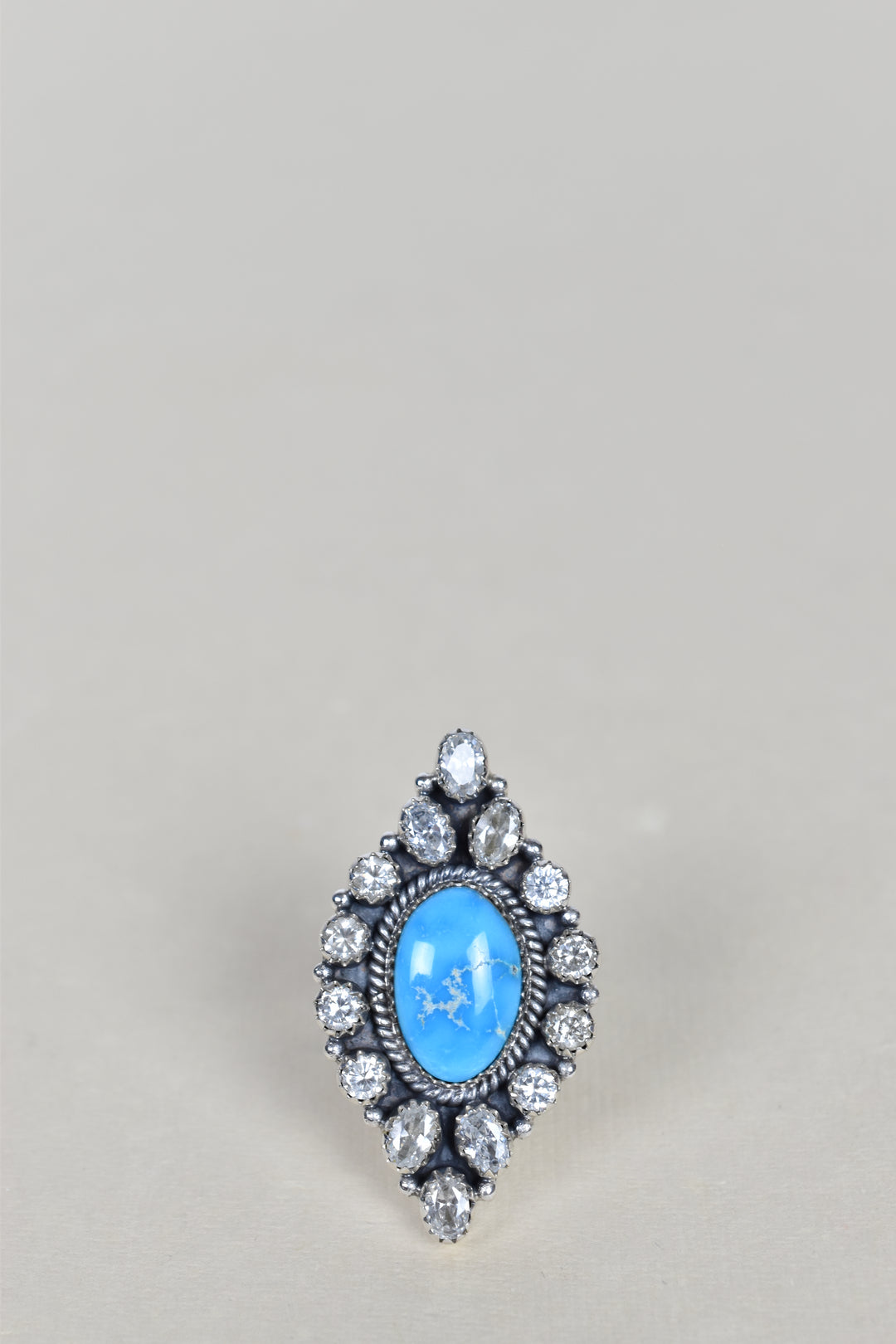 Blue Ridge Turquoise & Crystal One of A Kind Ring-Rings-Krush Kandy, Women's Online Fashion Boutique Located in Phoenix, Arizona (Scottsdale Area)