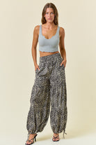 Printed Smocked Waist Tiered Wide-Leg Pants-Pants-Krush Kandy, Women's Online Fashion Boutique Located in Phoenix, Arizona (Scottsdale Area)