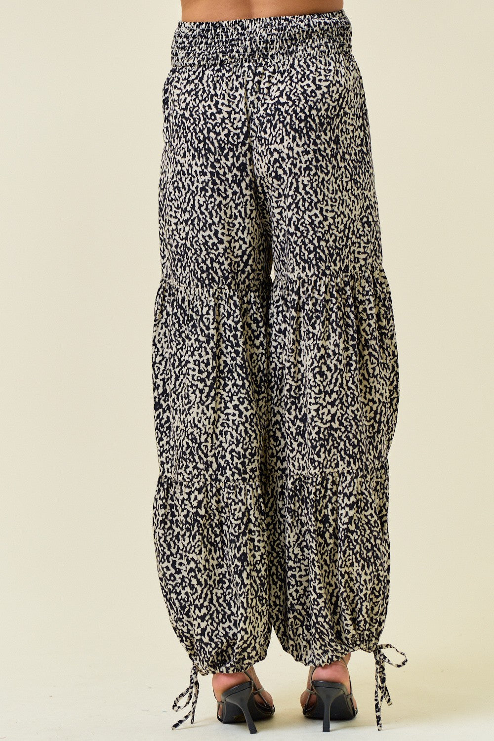 Printed Smocked Waist Tiered Wide-Leg Pants-Pants-Krush Kandy, Women's Online Fashion Boutique Located in Phoenix, Arizona (Scottsdale Area)