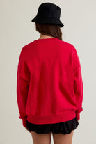 Teddy Time Red Knit Cardigan-Cardigans-Krush Kandy, Women's Online Fashion Boutique Located in Phoenix, Arizona (Scottsdale Area)